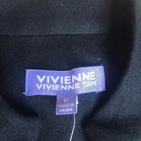 ❌sold❌Tam | NWT sequin wool black blazer. size 12 - Picture 4 of 7